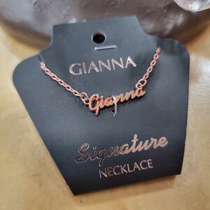 GIANNA Personalized In Rose Gold Name Necklace